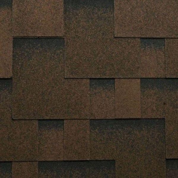 Мягкая черепица Katepal Rocky (Роки), коричневый (спелый каштан)